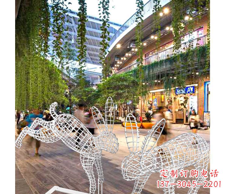 南阳中领雕塑的精致兔子雕塑