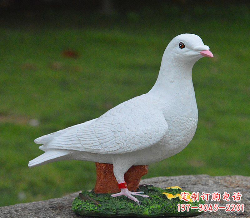 南阳美丽的和平鸽雕塑,传递暖暖的正能量