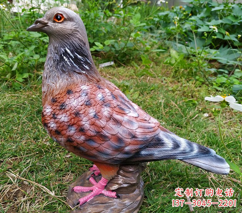 南阳中领雕塑推出:传递和平象征的和平鸽雕塑
