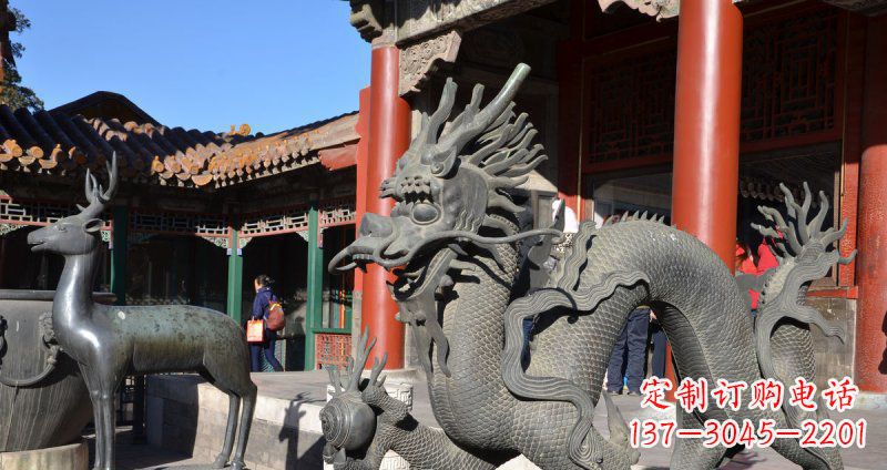 南阳中领雕塑厂家的青铜神龙雕塑,以神龙作为主…