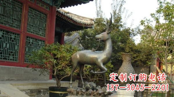 南阳神鹿寺庙铜雕动物定制