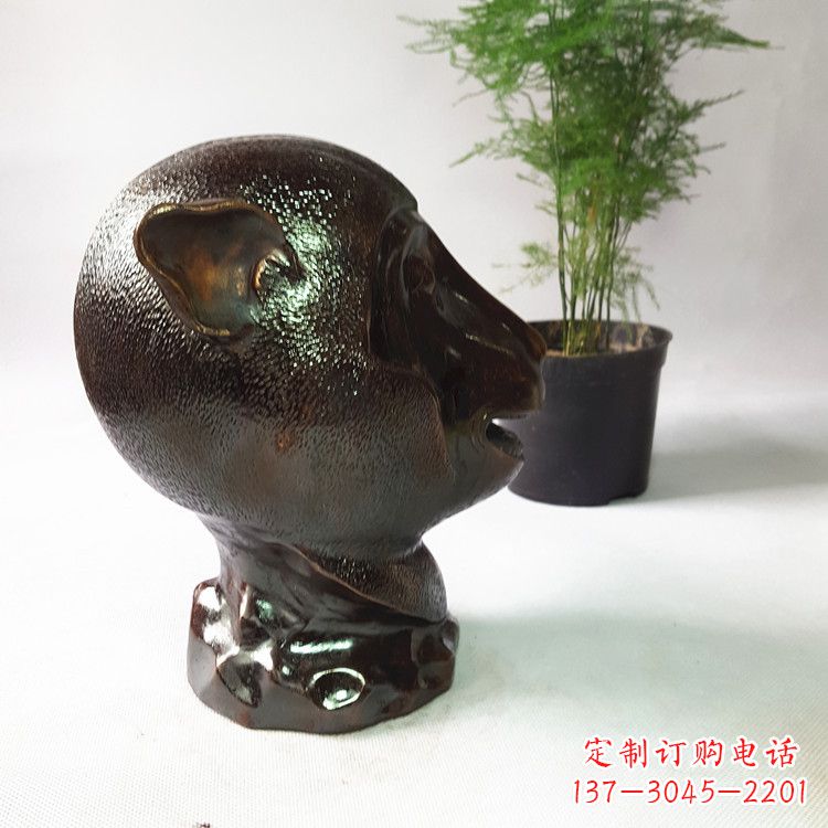 南阳中领雕塑:精美艺术品——猴年生肖铜兽雕塑