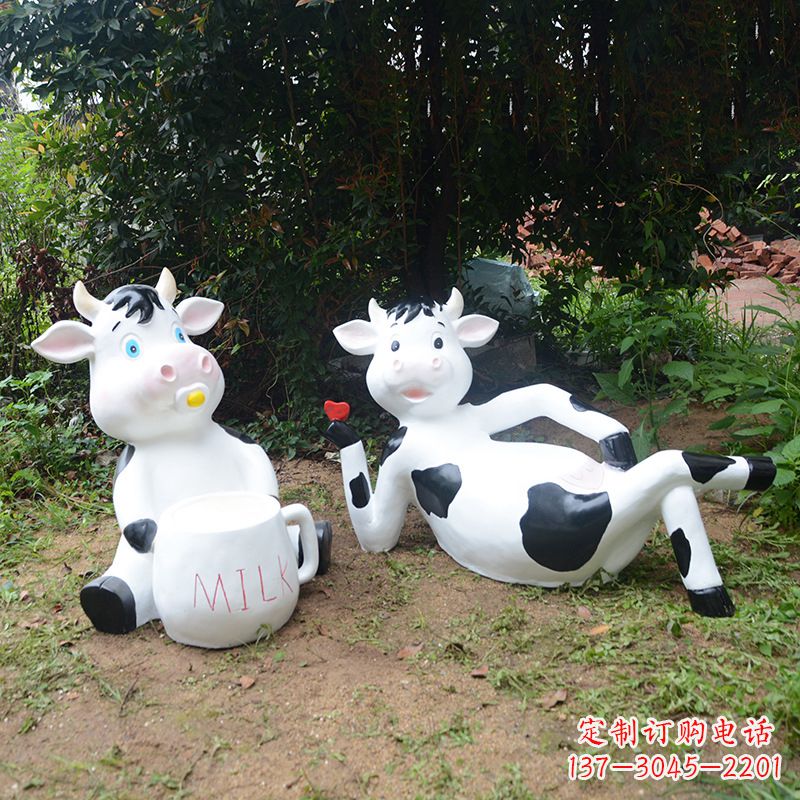 南阳中领雕塑出品:生肖牛卡通雕塑