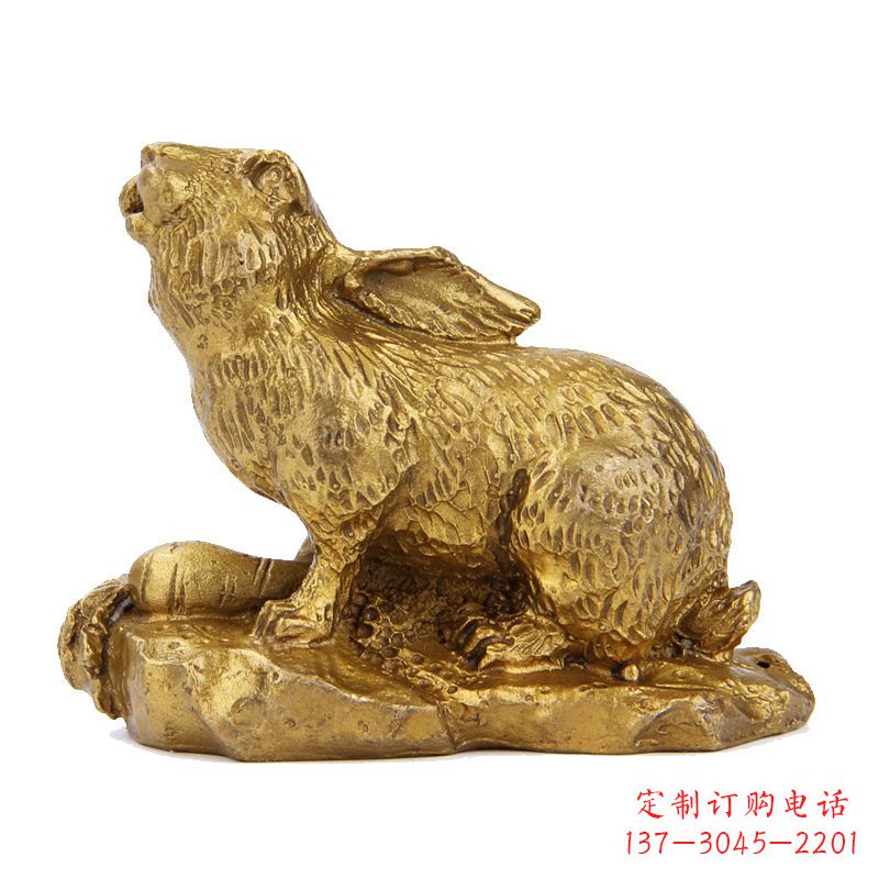 南阳精美铸铜鎏金动物雕塑