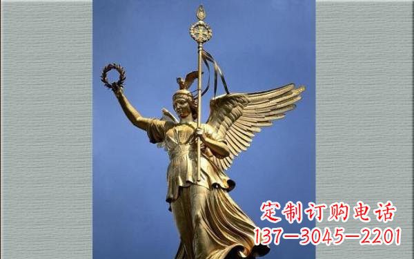 南阳胜利女神铜雕