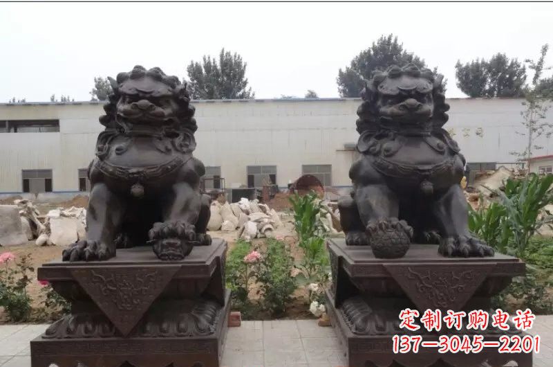 南阳精灵定制狮子铜雕塑