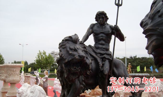 南阳狮子座铜雕:狮子雕塑把你的星座进行升华