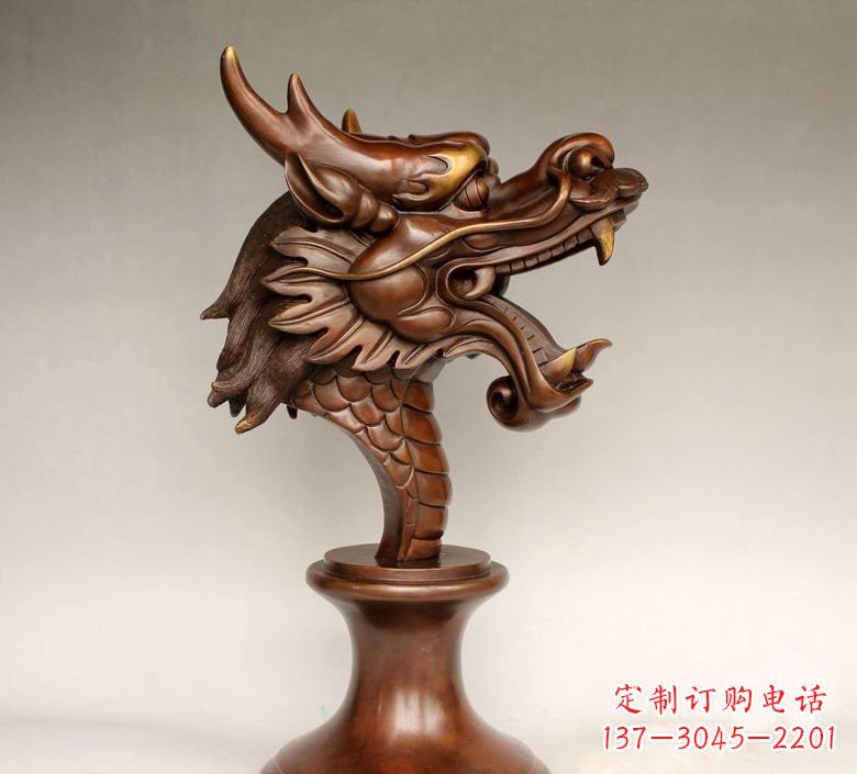 南阳十二生肖兽首铜雕222