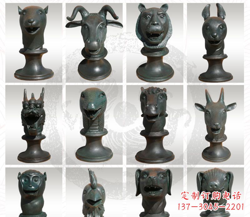 南阳限量版十二生肖铜雕塑