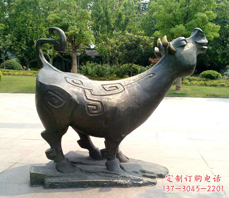 南阳十二生肖铜雕塑,中领领先一步