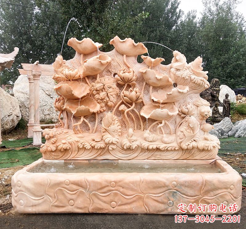 南阳汇聚自然艺术的石材喷泉雕塑