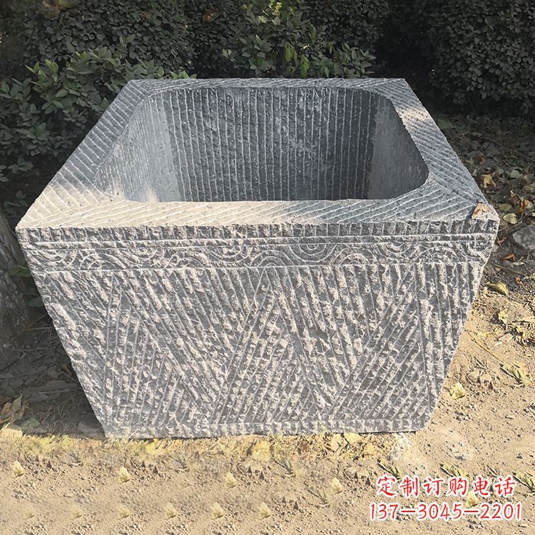 南阳精致石雕水槽,融合精美工艺