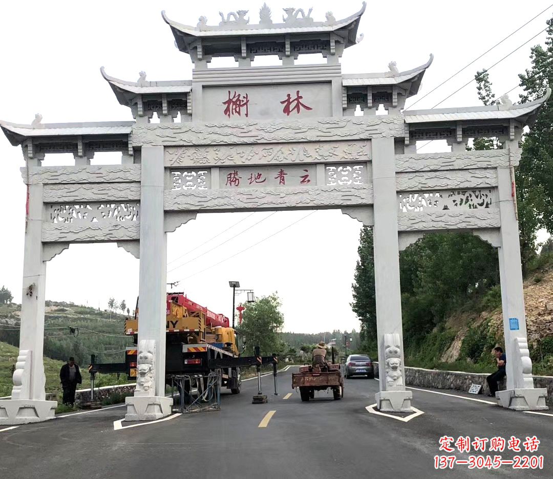 南阳中领雕塑牌楼雕塑,精美绝伦