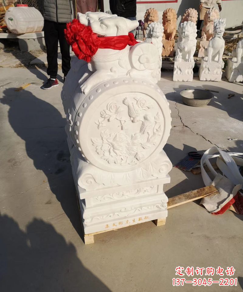 南阳中领雕塑出品:石雕招财大象雕塑
