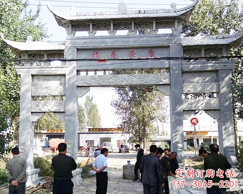 南阳中领雕塑:专业制作精美的牌坊雕塑