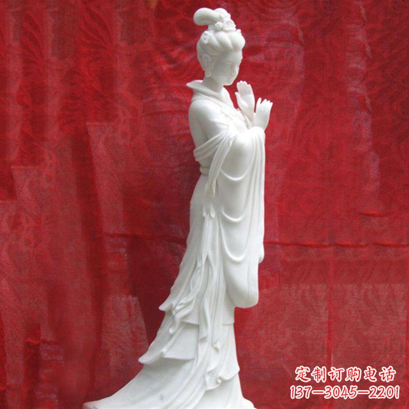 南阳精美无双的汉白玉貂蝉雕塑