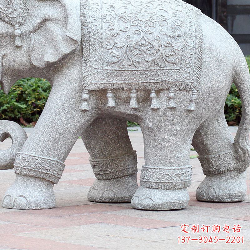 南阳石雕雕刻大象
