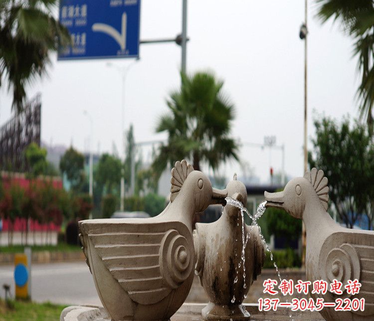 南阳高雅纯石石喷泉雕塑