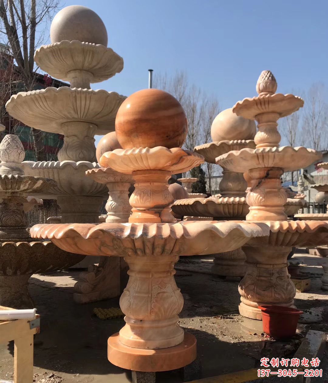 南阳风水球喷泉雕塑,增添家居品位