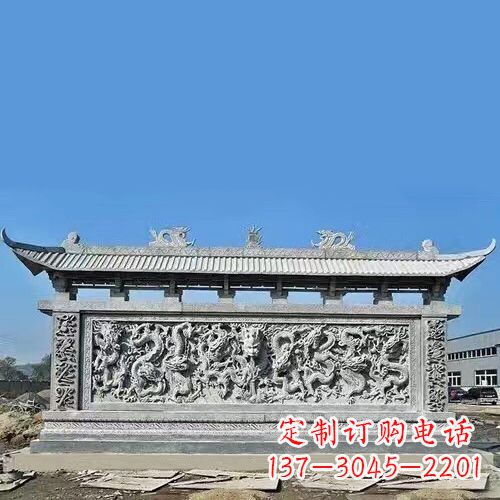 南阳石雕浮雕影壁塑——高雅时尚的室内艺术装饰