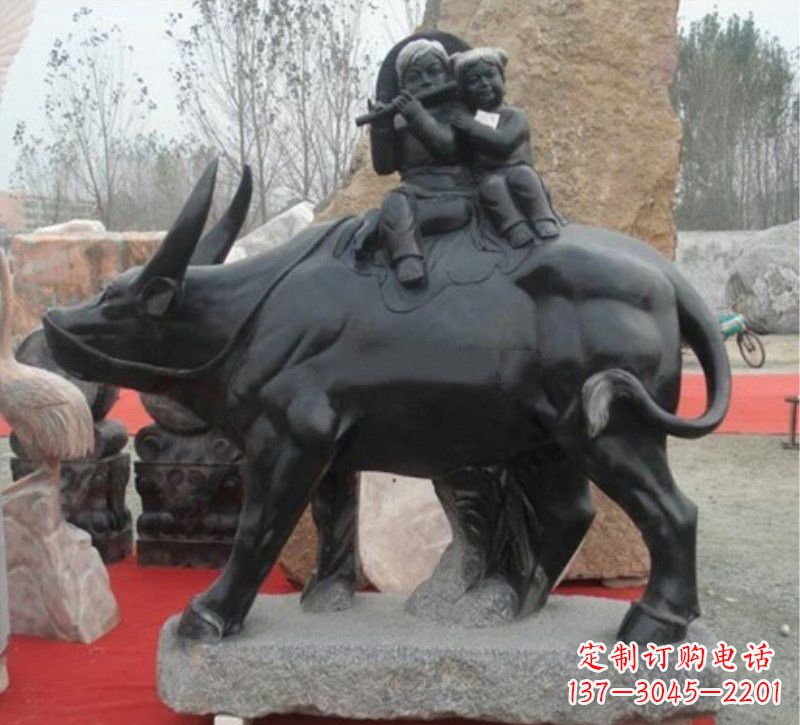 南阳传承经典,表达淳朴——牧童雕塑