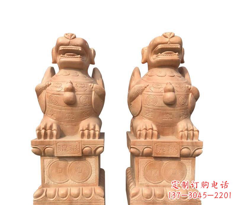 南阳精美貔貅雕塑,让太古神兽在家中常伴