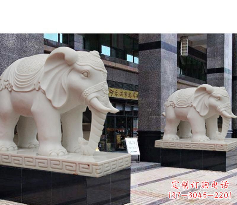 南阳最佳选择——石雕酒店大象雕塑