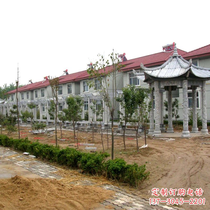 南阳中领雕塑打造精美凉亭雕塑