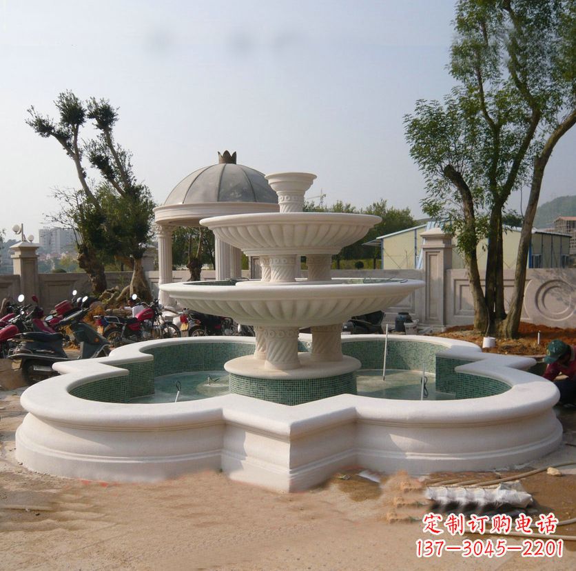 南阳石雕喷泉:源源不绝的悠然美景