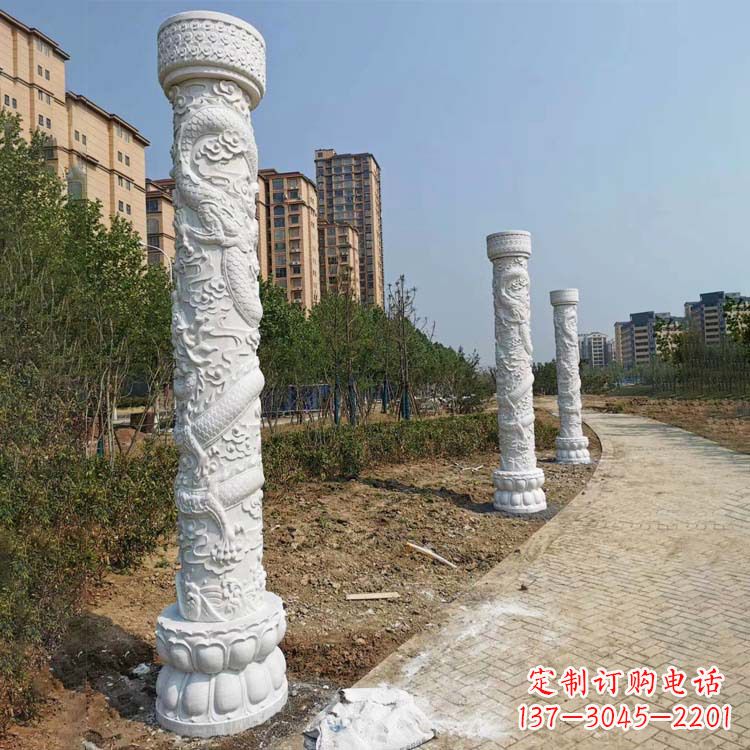 南阳领雕石雕龙柱打造社会文化地标