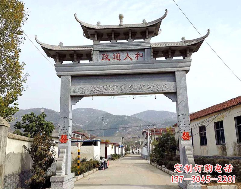 南阳全球领先的石雕牌楼雕塑定制服务