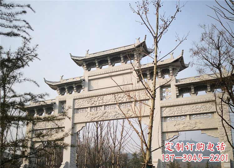 南阳定制高品质牌坊雕塑