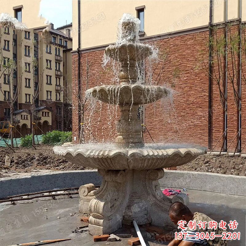 南阳中领雕塑石喷泉雕塑