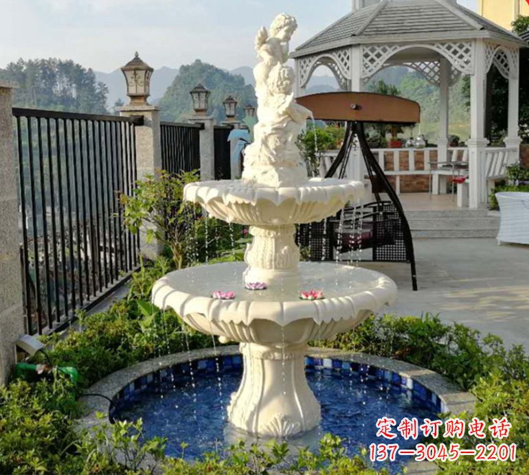 南阳石雕喷泉水池-精致定制