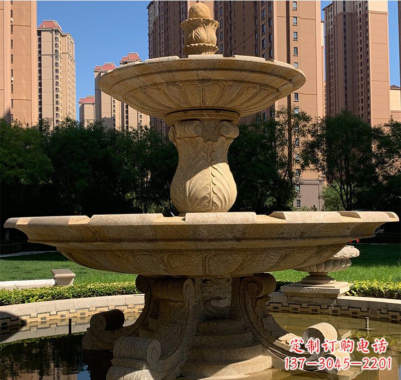 南阳艺术品级石雕喷泉水景