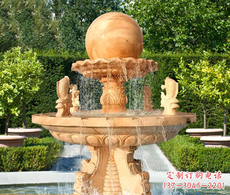 南阳引领艺术风潮,精美喷泉雕塑