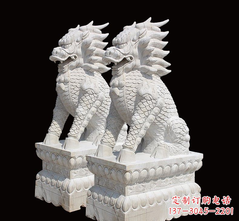 南阳中领雕塑推出麒麟雕塑一对