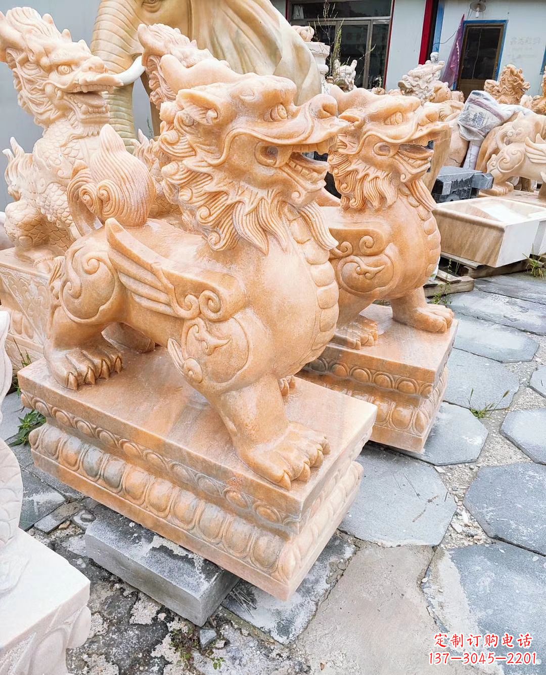 南阳中领雕塑,打造经典招财麒麟