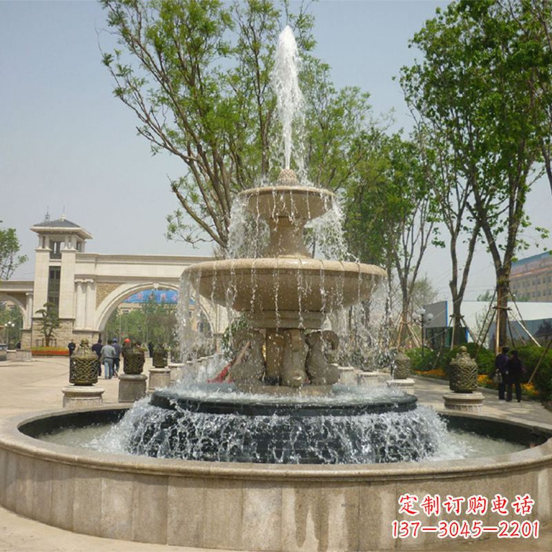 南阳石雕音乐喷泉