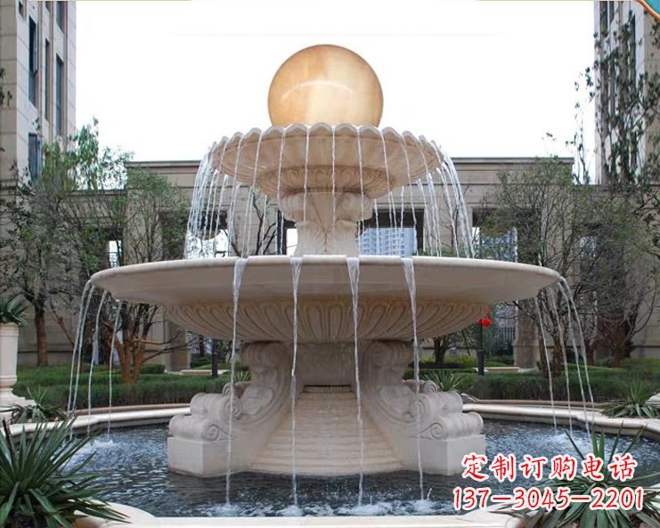 南阳石墩喷泉石雕