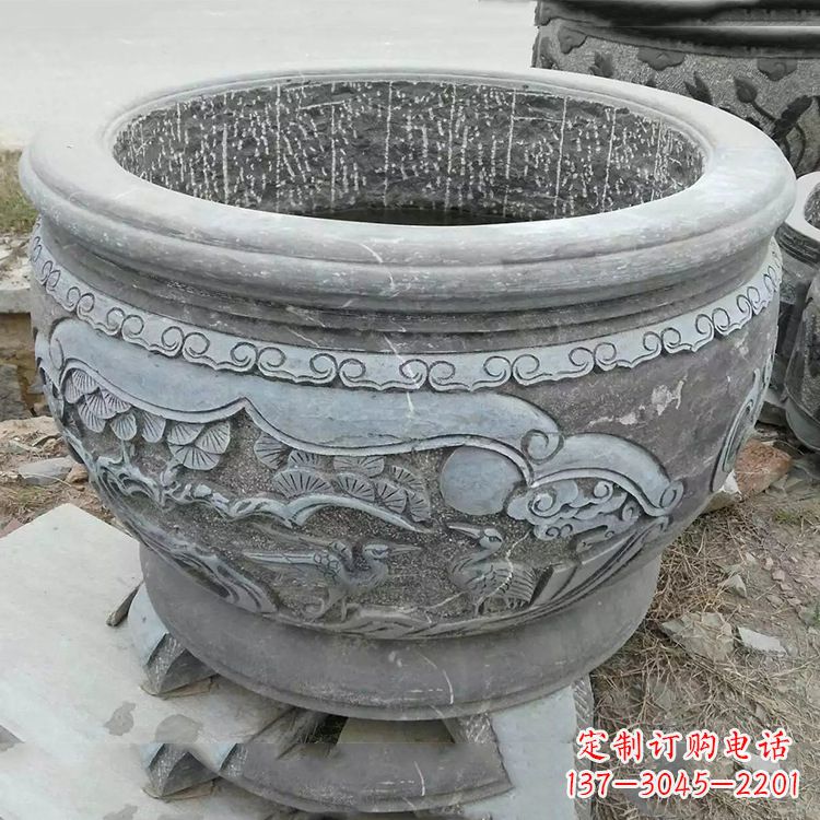 南阳石刻园林鱼缸