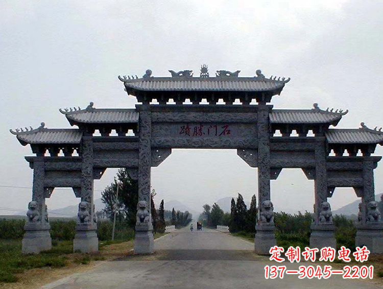 南阳石牌坊 斗楼