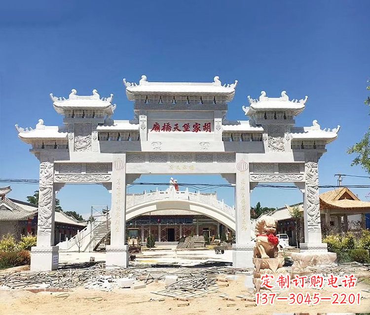南阳石牌坊的雕刻