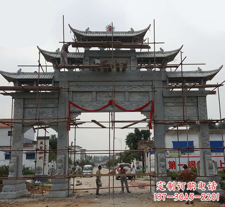南阳石牌坊雕塑