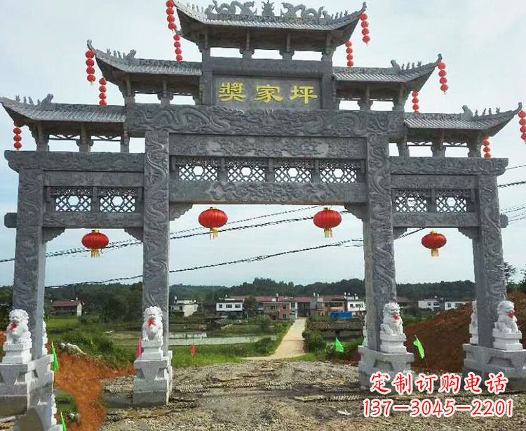 南阳石牌坊石雕