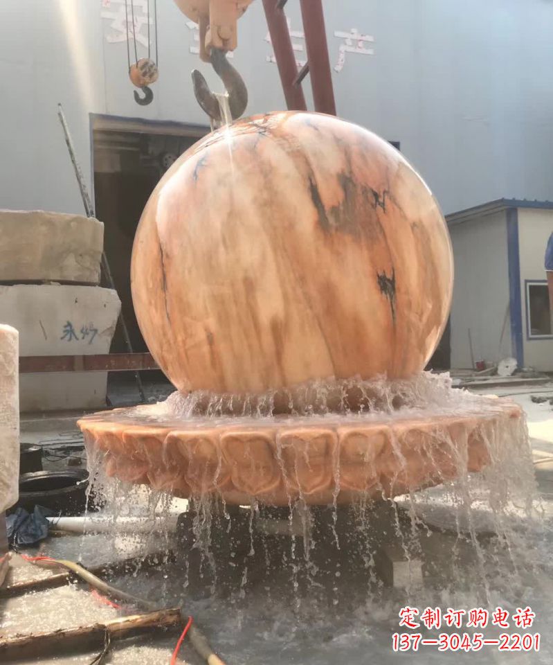 南阳时来运转风水球石雕