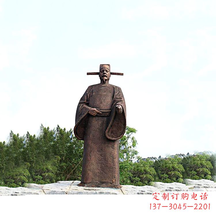 南阳世界法医学鼻祖纯铜宋慈公园景区终归历史名人雕像