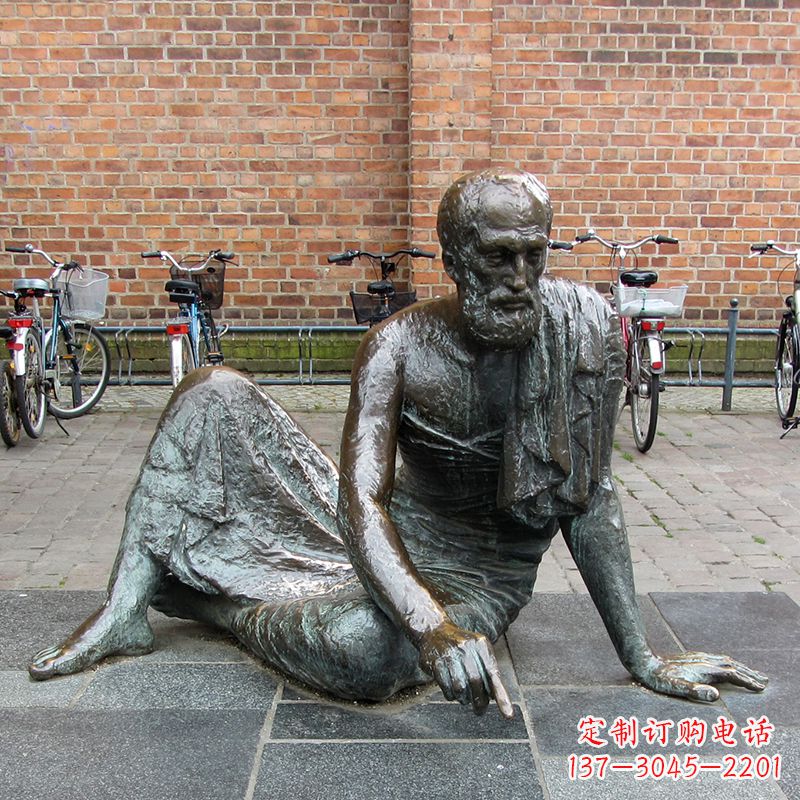 南阳世界名人古希腊著名物理学家阿基米德铜雕塑像广场人物雕塑