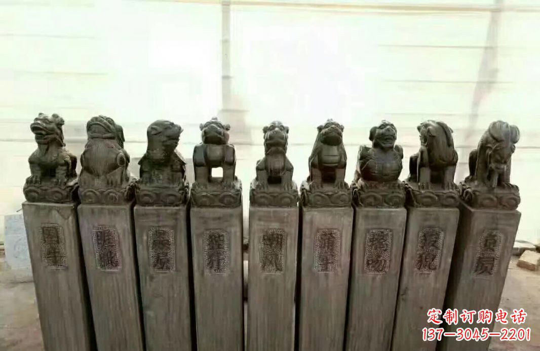 南阳栓马桩石雕