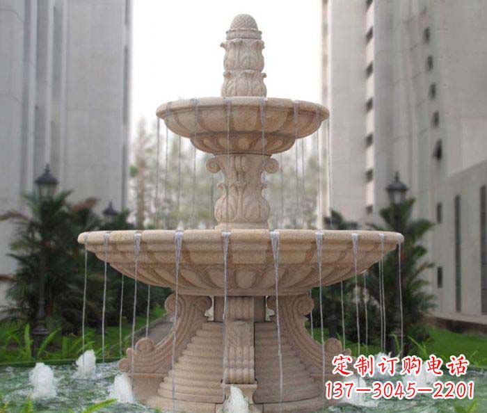 南阳双层喷泉小区石雕